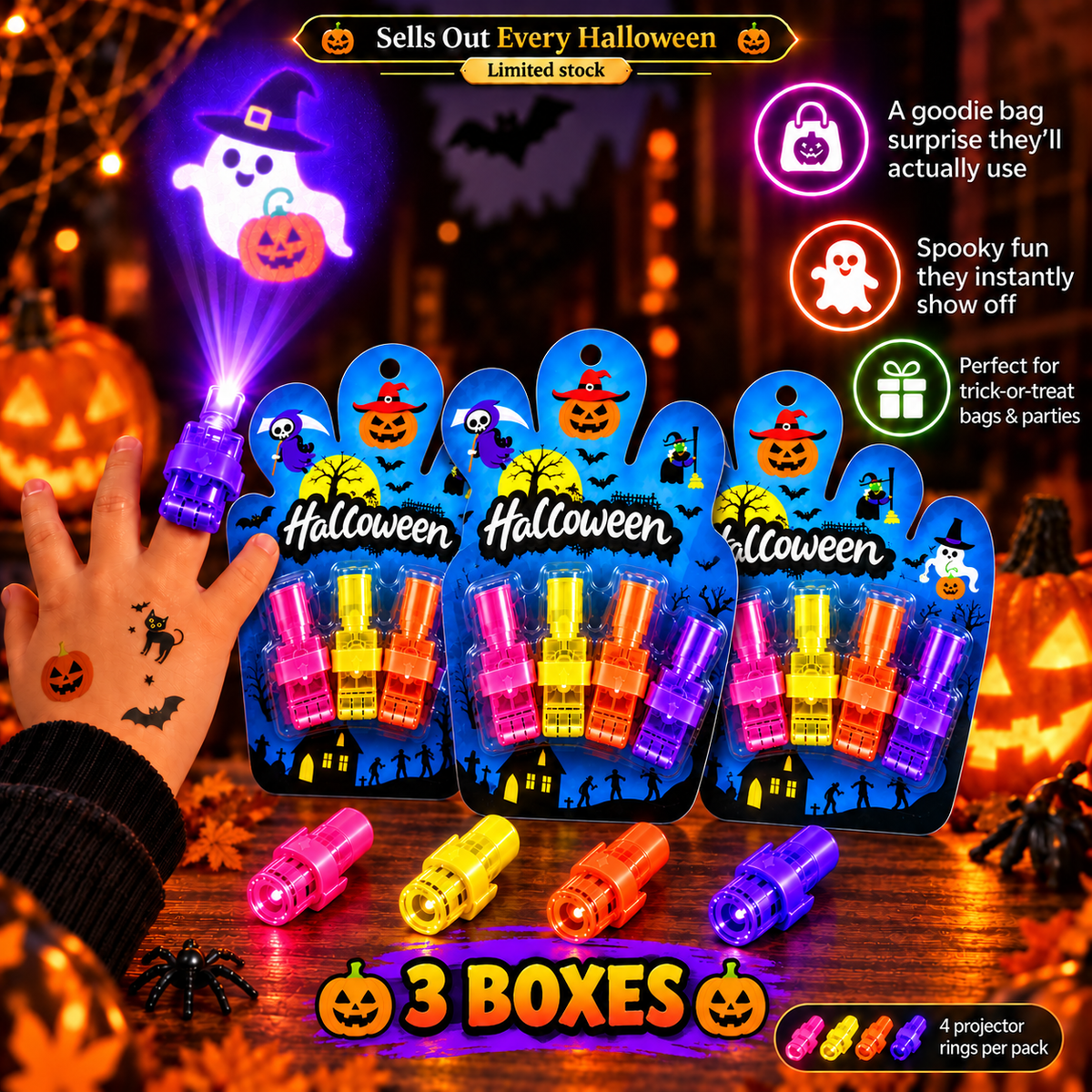 Magic Finger Projector Rings