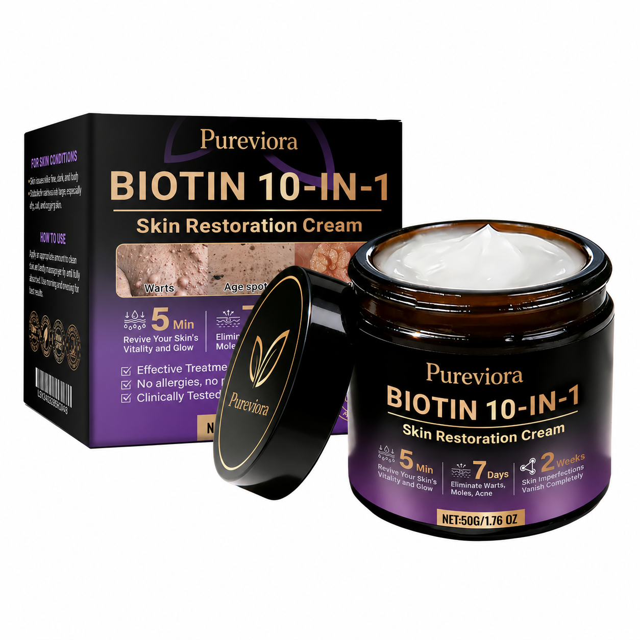 💦Pureviora 10-in-1 Skin Restoration Cream