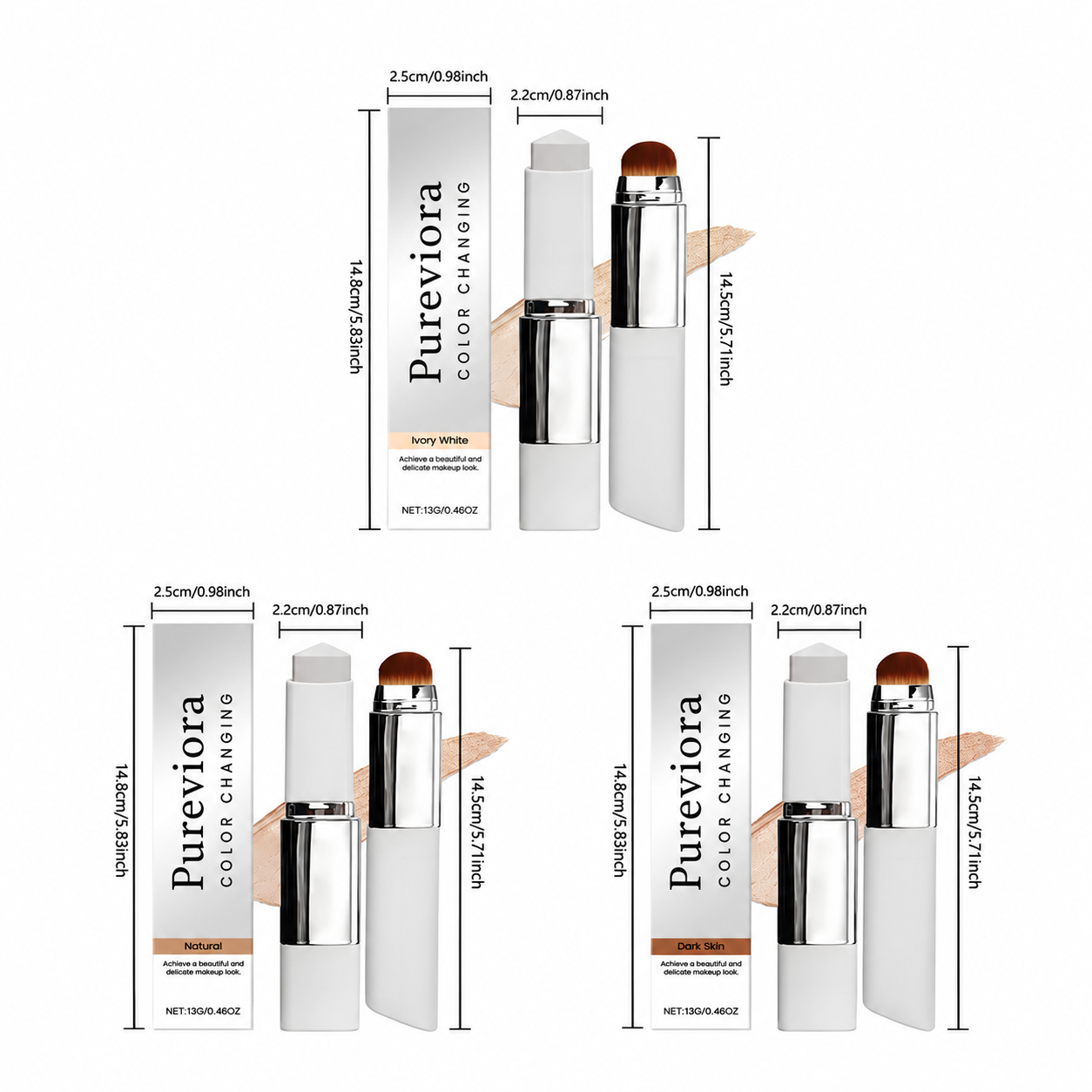 Pureviora Korean Color-Changing Foundation stick
