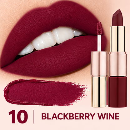 💄✨ Dual-Ended Lipstick – Velvet Liquid Lip Cream & Creamy Bullet ☁️