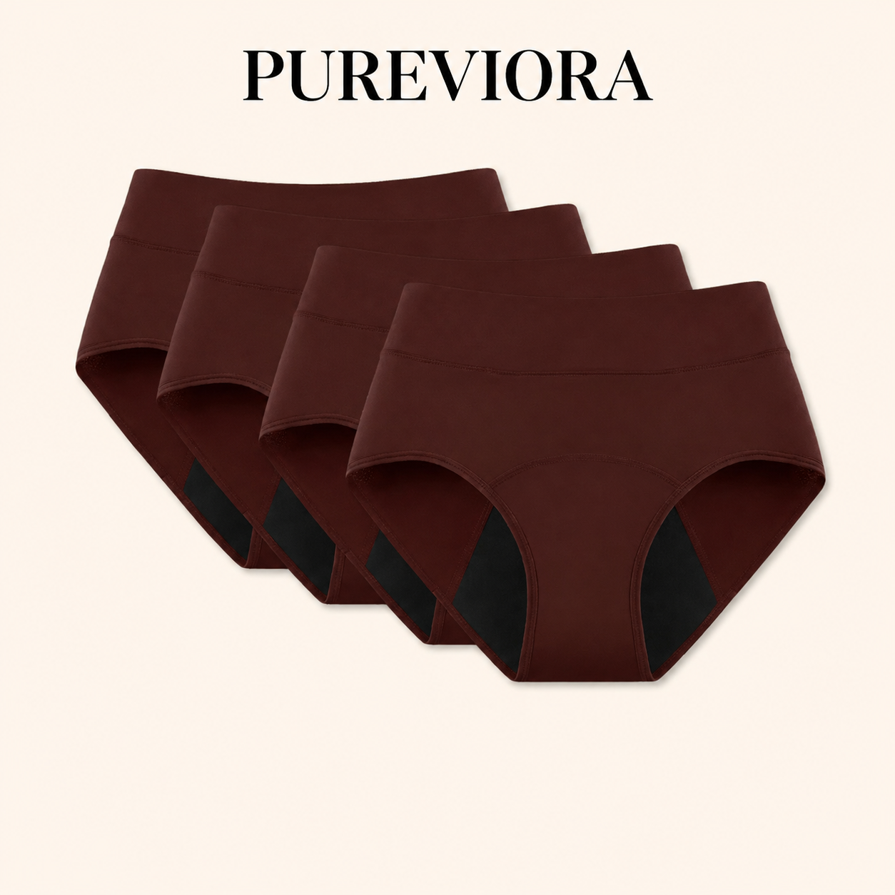 💖🌻Last Day 50% OFF|PUREVIORA 100% Leak-Proof Underwear 4-pack