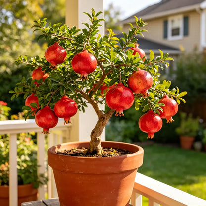 🔥Heirloom Non-GMO Red-Skin Soft-Seed Sweet Pomegranate Seeds