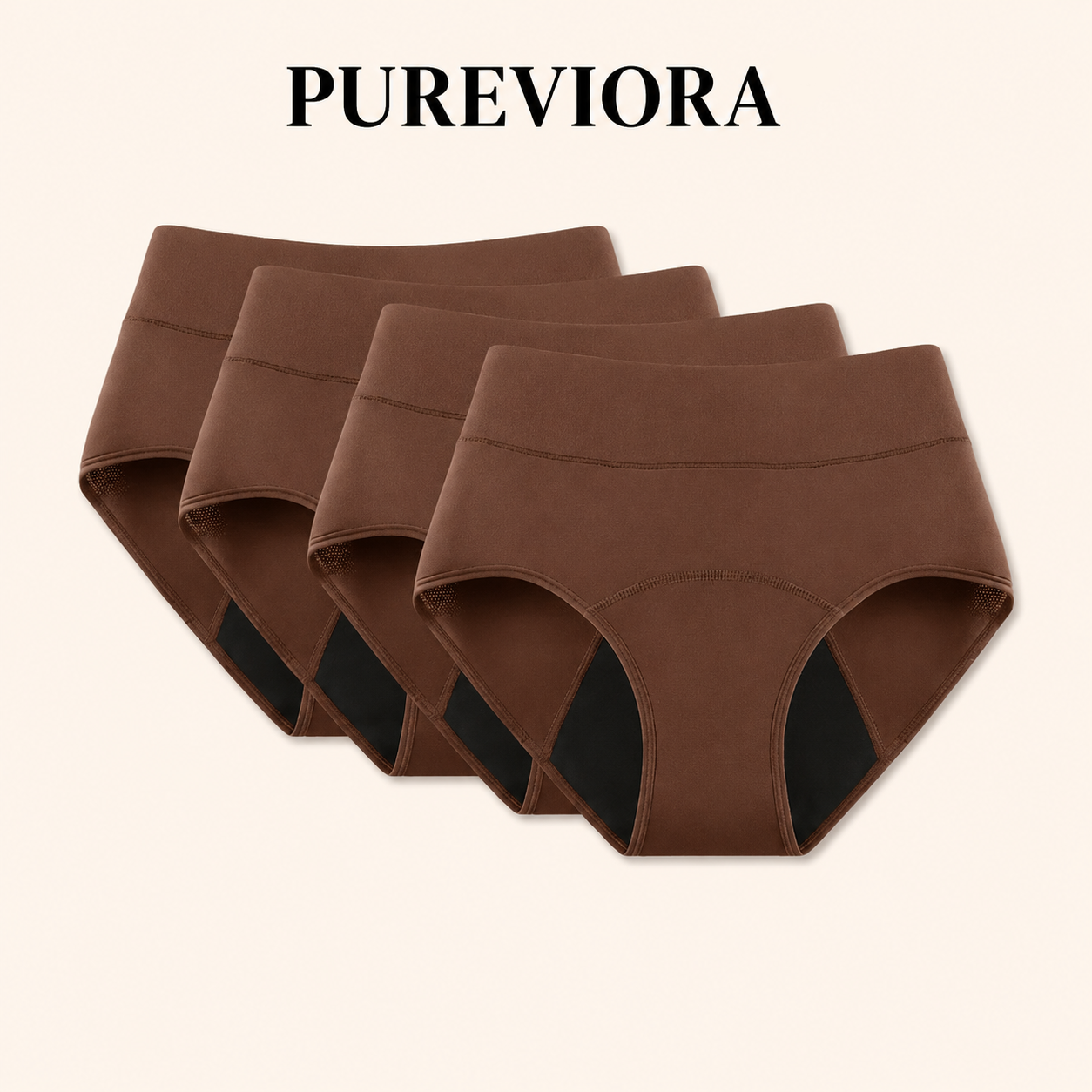 💖🌻Last Day 50% OFF|PUREVIORA 100% Leak-Proof Underwear 4-pack