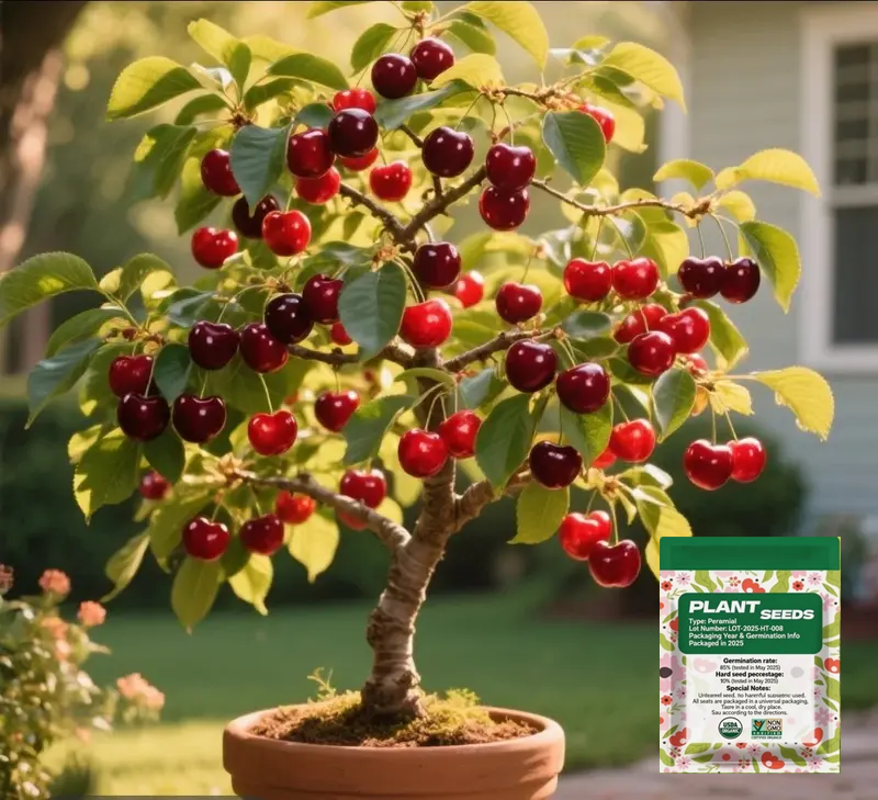Grow Your Own Sweet Cherry Tree 🍒 | From Seed to Fresh Fruit