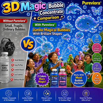 Pureviora 3DMagic Bubble Concentrate Animal & Ocean Fantasy Theme