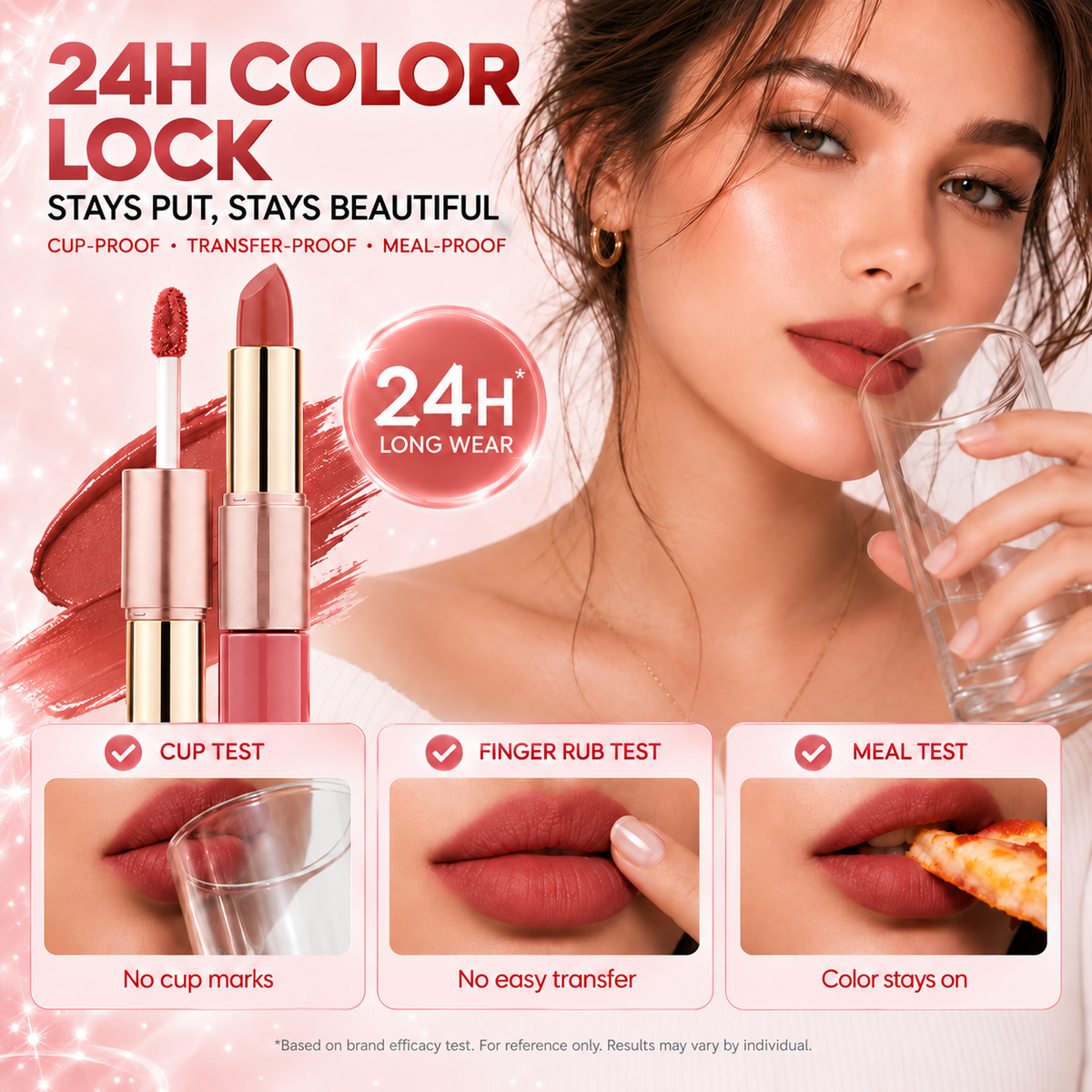 💄✨ Dual-Ended Lipstick – Velvet Liquid Lip Cream & Creamy Bullet ☁️