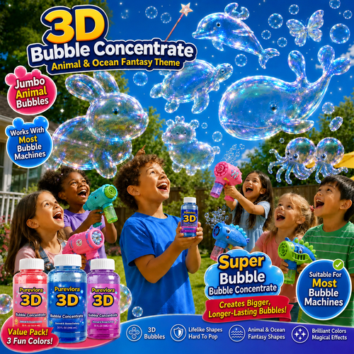 Pureviora 3D Bubble Concentrate Animal & Ocean Fantasy Theme