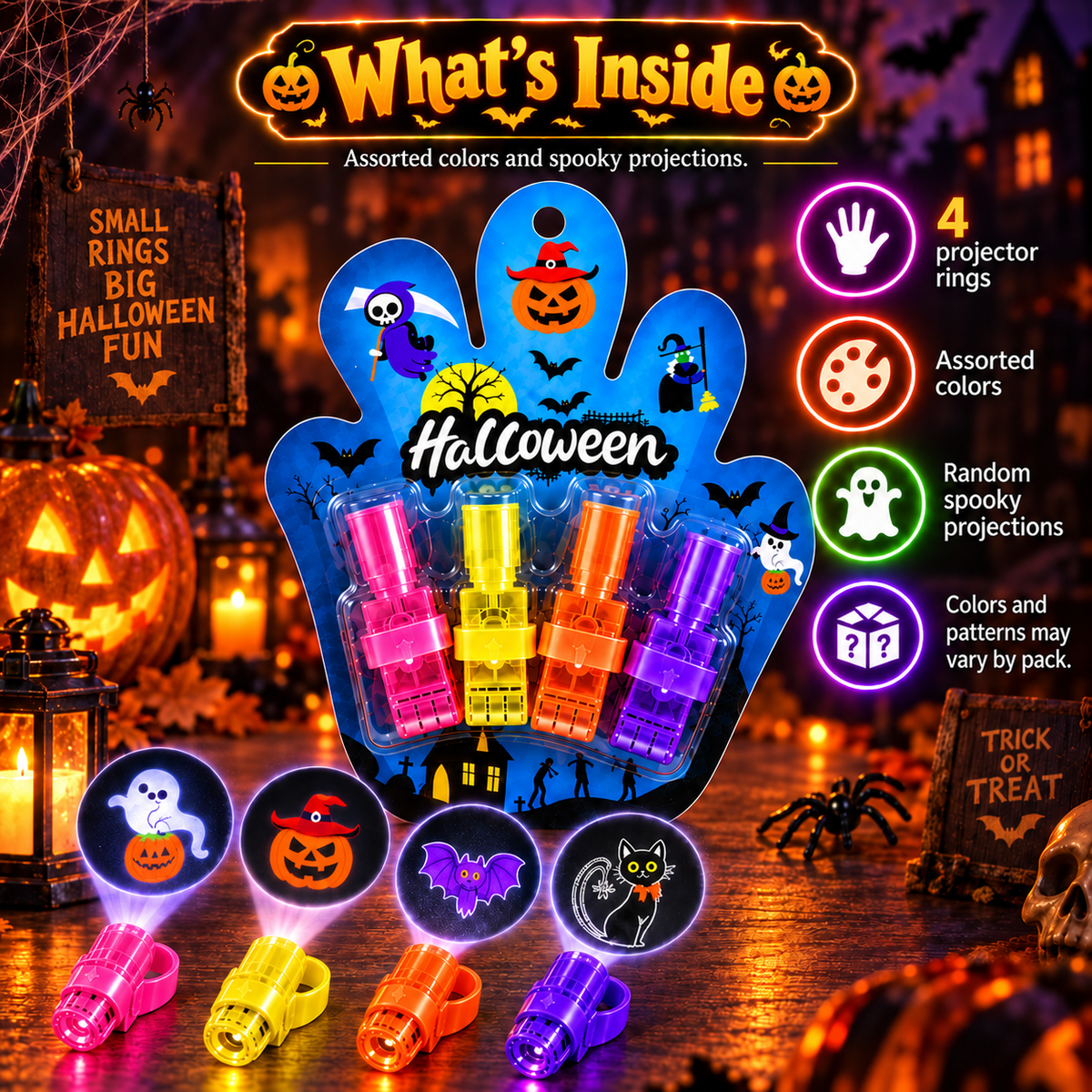 Magic Finger Projector Rings