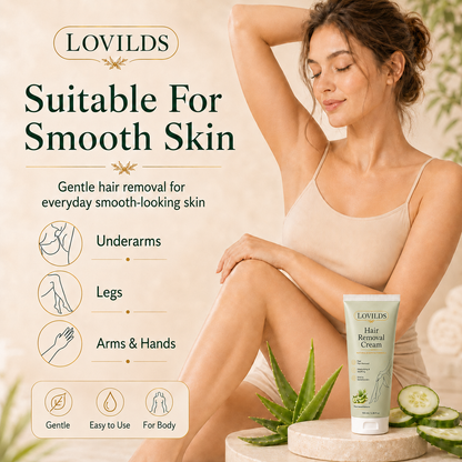 Pureviora Painless Depilatory Cream – No Razor Bumps, No Harsh Odor