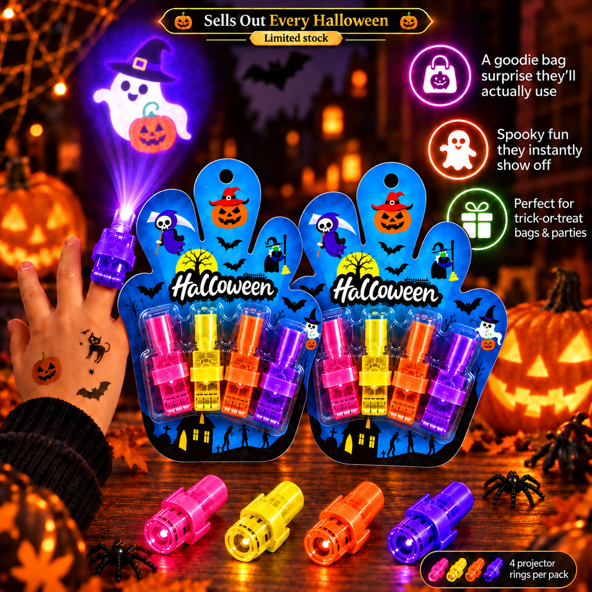 Magic Finger Projector Rings