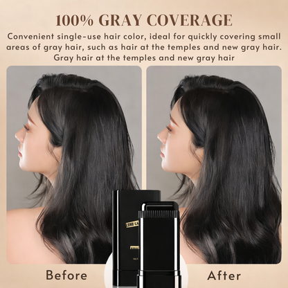 Pureviora Temporary Hair Touch-Up Stick, Instantly Conceal White Hair for Senior Men & Women