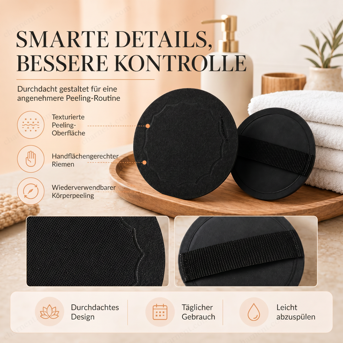 🚿 Reusable Exfoliating Pads | Gentle for smooth, fresh skin 🧖‍♀️
