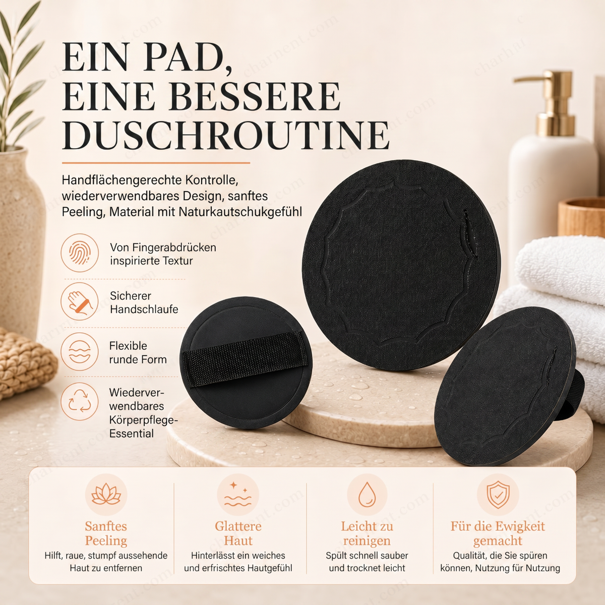 🚿 Reusable Exfoliating Pads | Gentle for smooth, fresh skin 🧖‍♀️