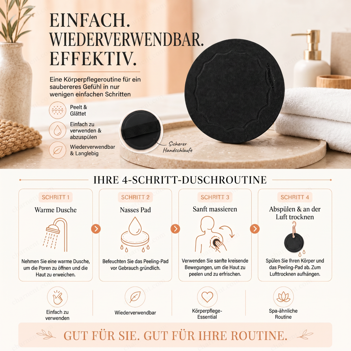 🚿 Reusable Exfoliating Pads | Gentle for smooth, fresh skin 🧖‍♀️