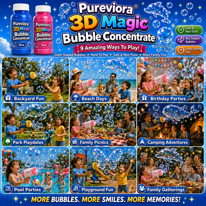 Pureviora 3DMagic Bubble Concentrate Animal & Ocean Fantasy Theme