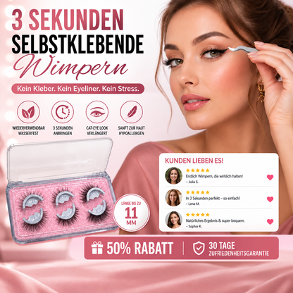 🥳In Vorbereitung auf die Feiertage-Wiederverwendbare Selbstklebende Wimpern
