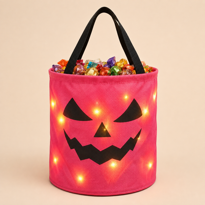 Light-Up Halloween Trick-or-Treat Bags with LED Lights 🎃