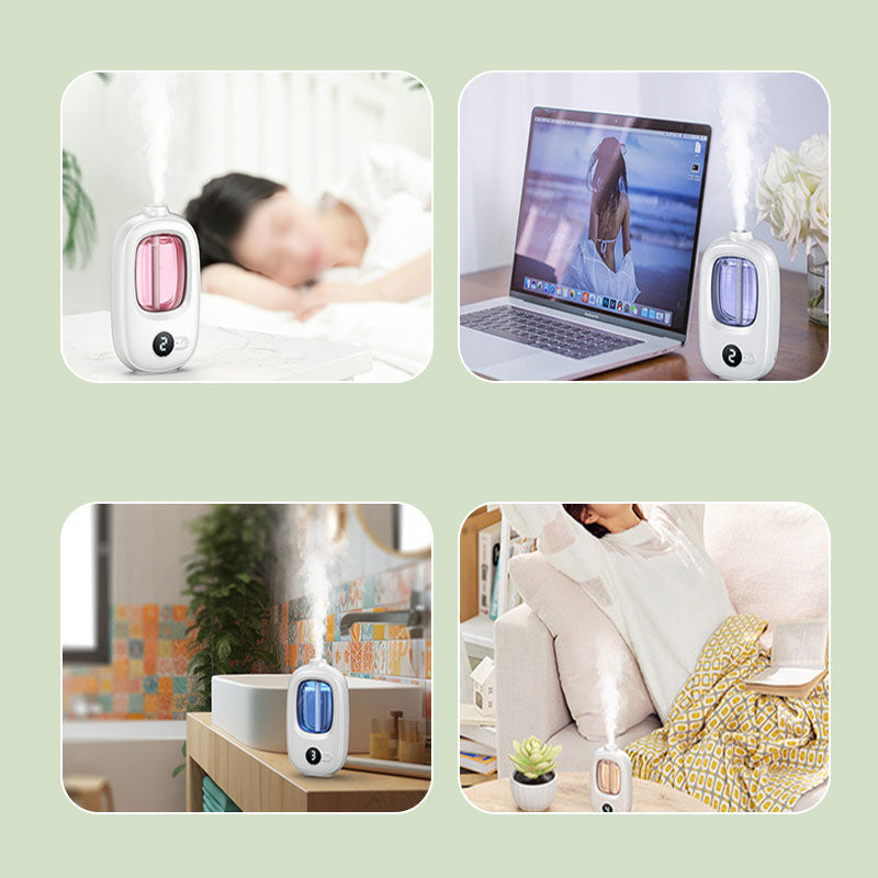 🌿 Automatic Aromatherapy Diffuser – 4-Level Scent Sprayer with Timer, USB-Powered